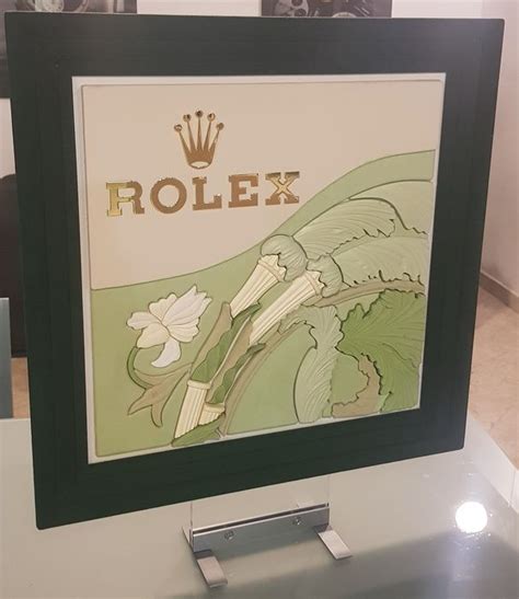 espositore per vetrina della rolex orso polare|Quadro ROLEX ORSO POLARE ART Display da Vetrina Luxury .